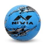 NIVIA SNOW STORM MACHINE STITCHED FOOTBALL SIZE – 5 BLUE