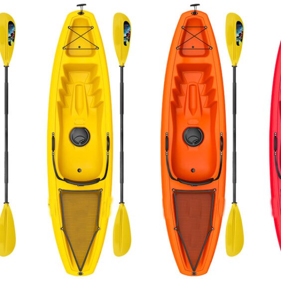 OX Adult kayak, Blue Red Yellow Orange all